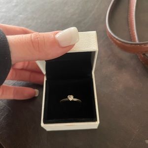 pandora heart ring sterling silver